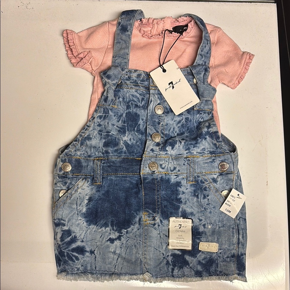 Denim Overall Dress NWT 12m